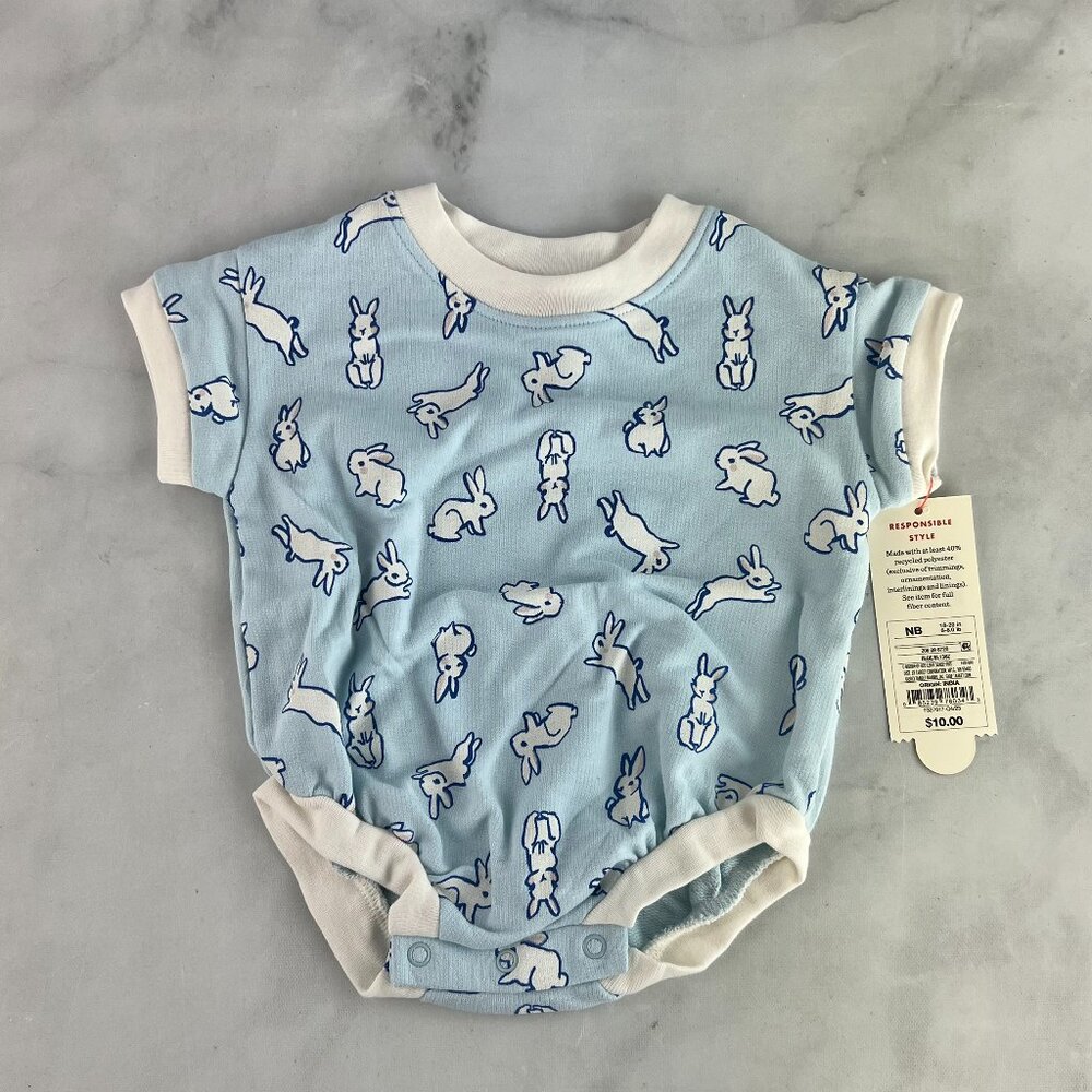 Cat & Jack Baby Bunny Rabbit One Piece Romper